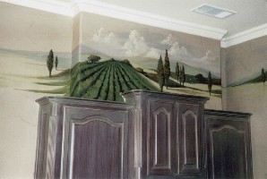 4' X 15' Tuscan mural vignette