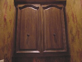 Refinished and distressed cabinet